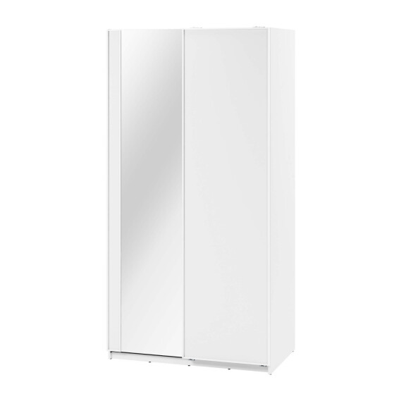 Szafa przesuwna 120 cm z lustrem MAXI MX-01 / biały