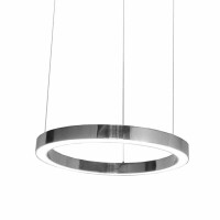 Lampa wisząca RING 80 srebrna - LED, stal polerowana