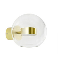 Kinkiet CAPRI WALL 1 złoty - 60 LED, aluminium, szkło