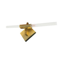 Kinkiet CANDELABR WALL złoty - aluminium, szkło