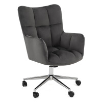 Krzesło tapicerowane obrotowe MY-9572 Riviera 95 nogi srebrne