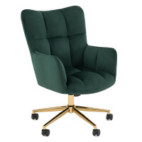 Krzesło tapicerowane obrotowe MY-9572 Riviera 38 nogi złote