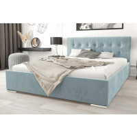 Łóżko tapicerowane z pojemnikiem MISTRAL | 140x200 | Kolor do wyboru