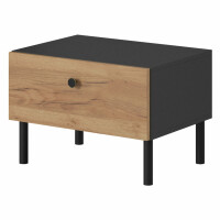 Stoliki nocne DECO (D) dąb craft złoty/antracyt