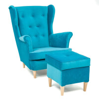 Fotel z podnóżkiem USZAK 3 / kolory do wyboru