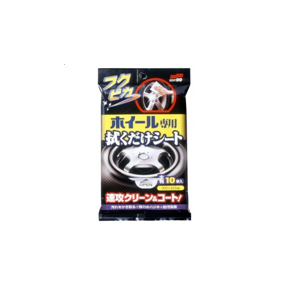 Soft99 Wheel Cleaning Wipe - chusteczki do felg 10szt