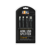 ADBL USB Splitter - kabel USB z trzema końcówkami