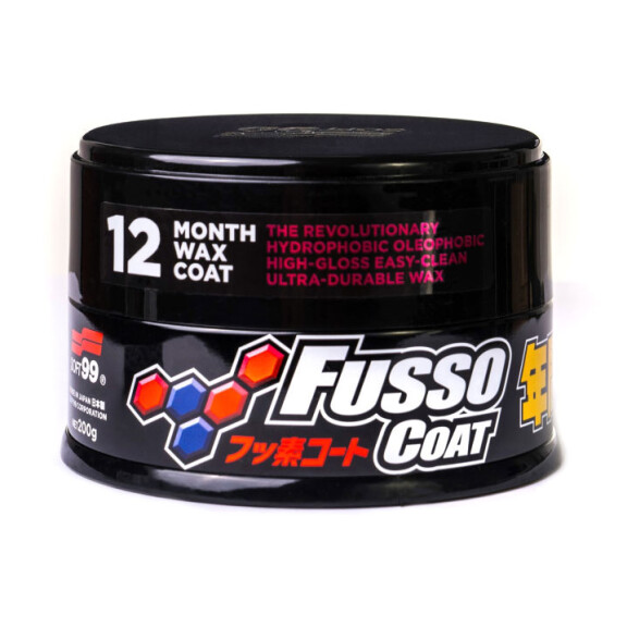 Soft99 New Fusso Coat 12 Months Wax Dark 200g - wosk do ciemnych lakierów
