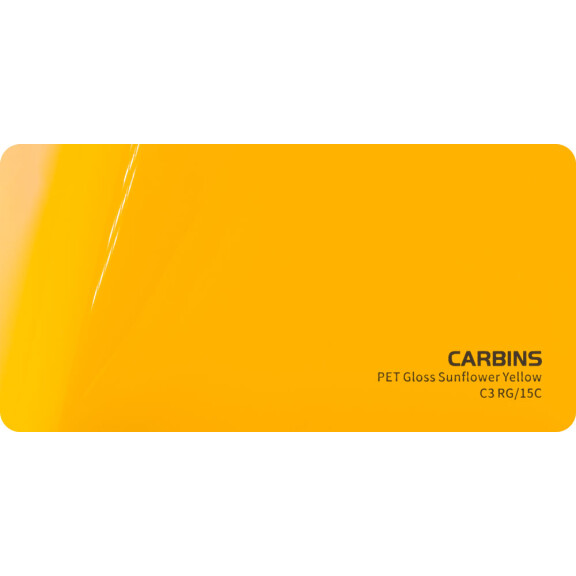 Carbins C3 RG/15C PET Gloss Sunflower Yellow 1MB - folia do zmiany koloru samochodu