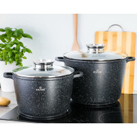 Zestaw 4-częściowy z marmurową powłoką nieprzywierającą ZILNER ZL-7011