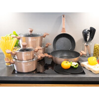 Zestaw 15-częściowy z powłoką ceramiczno-marmurkową ZILNER ZL-8517
