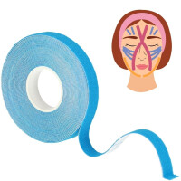 Taśma do tapingu twarzy kinezjologiczna tape face - blue