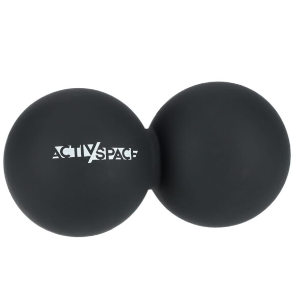 Podwójna piłka lacrosse double ball do masażu - black