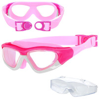 Okulary pływackie dla dzieci na basen ANTI-FOG – pink