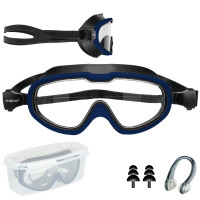 Okulary pływackie na basen gogle do pływania ANTI-FOG - blue