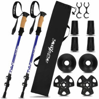 Kije trekkingowe kijki nordic walking regulowane - blue