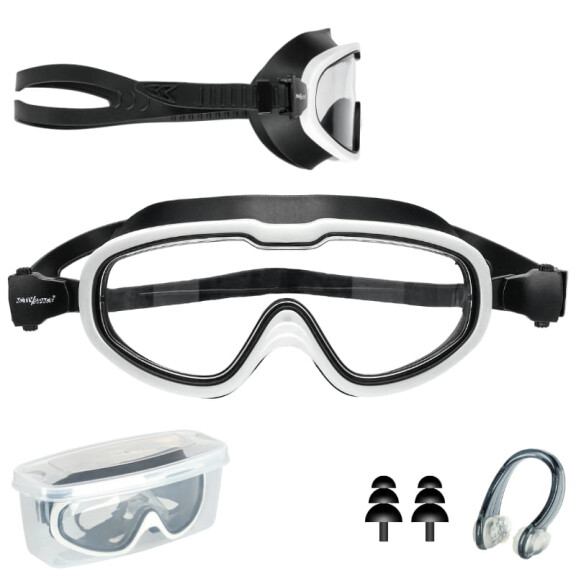 Okulary pływackie na basen gogle do pływania ANTI-FOG - white
