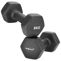 HANTELKI 2x6kg do ćwiczeń - ciężarki neoprenowe
