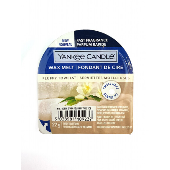 Fluffy Towels Yankee Candle  - nowy wosk zapachowy