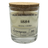 Lemongrass - Vila Hermanos - świeca zapachowa 190g z pudełkiem - seria 1884