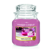 Sweet Plum Sake - Yankee Candle - średnia świeca zapachowa - nowość 2022