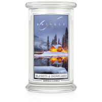 Blankets &amp; Snowflakes - Kringle Candle - duża świeca zapachowa 2 knoty (624g)