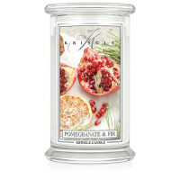 Pomegranate &amp; Fir - Kringle Candle - duża świeca zapachowa 2 knoty (624g)
