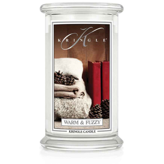 Warm &amp; Fuzzy  - Kringle Candle - duża świeca z dwoma knotami (624g)