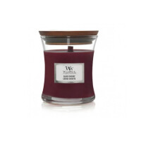 Black Cherry - WoodWick - średnia świeca zapachowa z drewnianym knotem