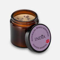 Ognista Rozkosz - India Cosmetics - świeca konopna 90g