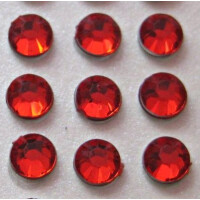 Cyrkonie okrągłe 3 mm (czerwony) - 176 szt.
