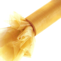 Organza gładka 16 cm x 9,1 m (łososiowa) - 1 szt.