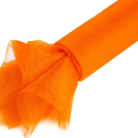 Organza gładka 40 cm x 9,1 m (pomrańczowa) - 1 szt.