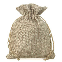 Woreczki jutowe 11 cm x 14 cm (naturalne) - 10 szt.