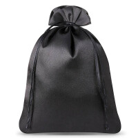 Woreczki satynowe 26 cm x 35 cm (czarne) - 3 szt.