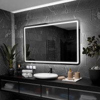 Madrid: Oglindă LED pentru Baie 130 cm 80 cm