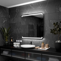 Mediolan: Oglindă LED pentru Baie 80 cm 80 cm