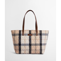 Damska torebka- Barbour Wetherham Quilted Tartan Tote Bag