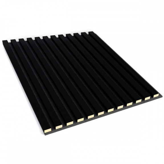 Panele akustyczne na filcu [60x60cm] - Czarny mat