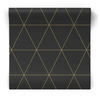 Czarna w złote trójkąty 347684