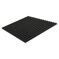 Akustyczny Panel 3D Fornirowany - Czarny Dąb [60x60]