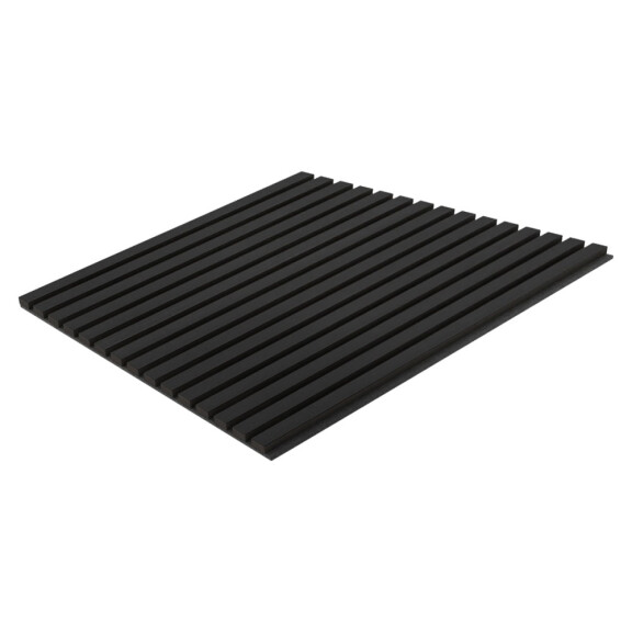 Akustyczny Panel 3D Fornirowany - Czarny Dąb [60x60]