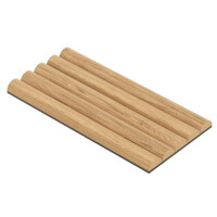 Próbka - Panel ryflowany MDF na filcu - Dąb Naturalny