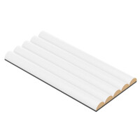 Próbka - Panel ryflowany MDF na filcu - Biały MAT