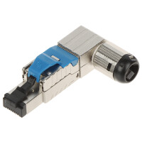 Wtyk kątowy ekranowany RJ45/FTP6A-HAND-KAT