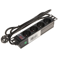 Listwa zasilania Rack 10" przewód 1,8m PD-4/R10/R