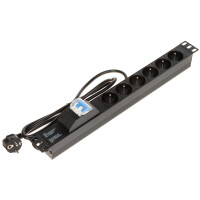 Listwa zasilająca 6 gniazd PD-6/R-2P kabel 1,8m