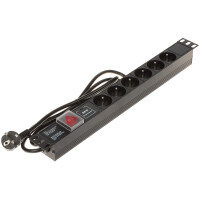 Listwa przeciwprzepięciowa 6 gniazd PD-6/R-SPD-1L
