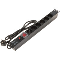 Listwa przeciwprzepięciowa 6 gniazd PD-6/R-OP