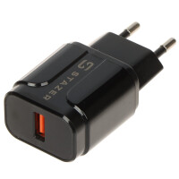 Ładowarka sieciowa USB 5V/3A/USB-QUICK3.0/B Stazer